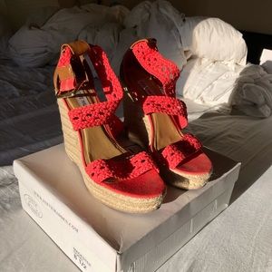 Steve Madden Peach 🍑 Wedges